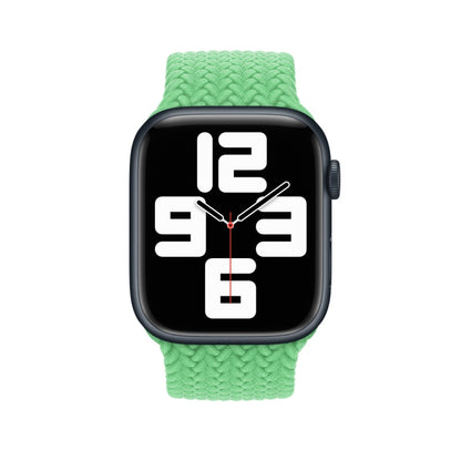 135mm Nylon Braided Watch Band For Apple Watch Ultra 49mm&Watch Ultra 2 49mm / Series 9&8&7 45mm / SE 3&SE 2&6&SE&5&4 44mm / 3&2&1 42mm (Green) by bashfashion
