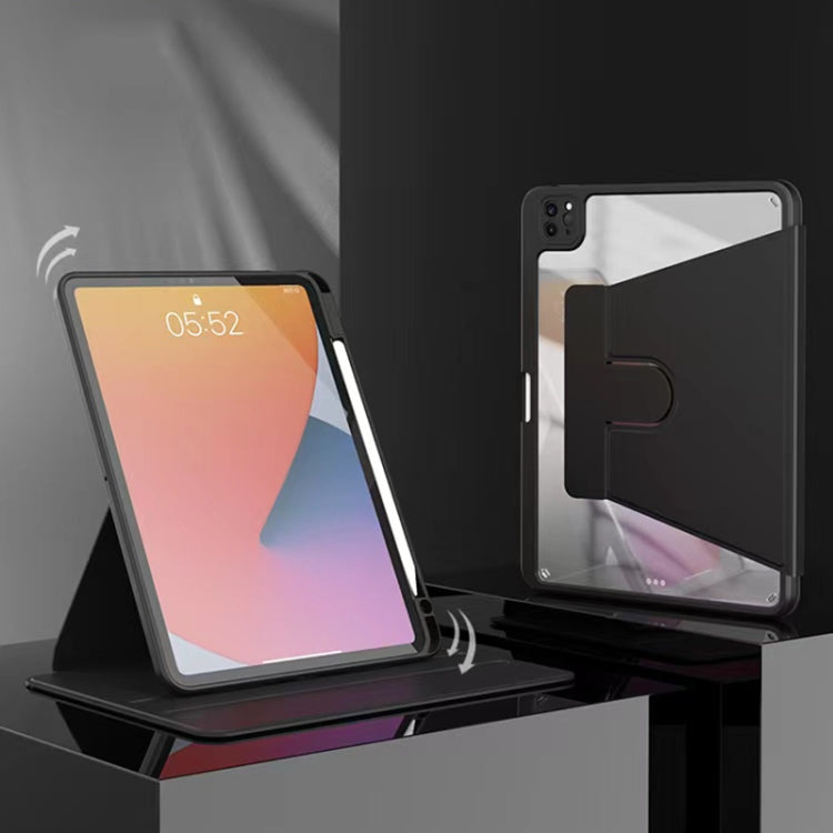 For iPad 10.2 2021 / 2020 / 2019 Mutural Jianshang Series Tablet Leather Smart Case(Black) by Mutural