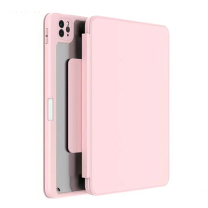 Mutural Jianshang Series Tablet Leather Smart Case For iPad Air 2022 / 2020 10.9 / Pro 11(Pink) by Mutural