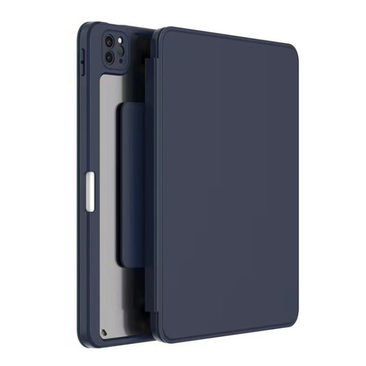 Mutural Jianshang Series Tablet Leather Smart Case For iPad Air 2022 / 2020 10.9 / Pro 11(Dark Blue) by Mutural