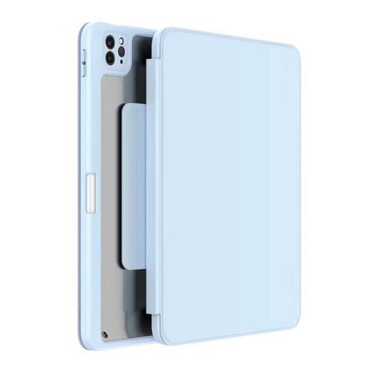 Mutural Jianshang Series Tablet Leather Smart Case For iPad Air 2022 / 2020 10.9 / Pro 11(Sky Blue) by Mutural
