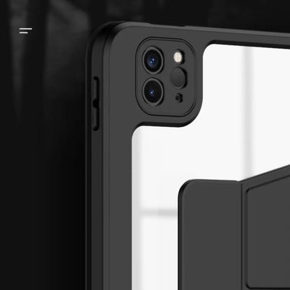 For iPad Pro 12.9 2022 / 2021 / 2020 / 2018 Mutural Jianshang Series Tablet Leather Smart Case(Pink) by Mutural