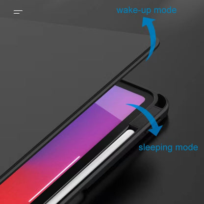 For iPad Pro 12.9 2022 / 2021 / 2020 / 2018 Mutural Jianshang Series Tablet Leather Smart Case(Mint Green) by Mutural