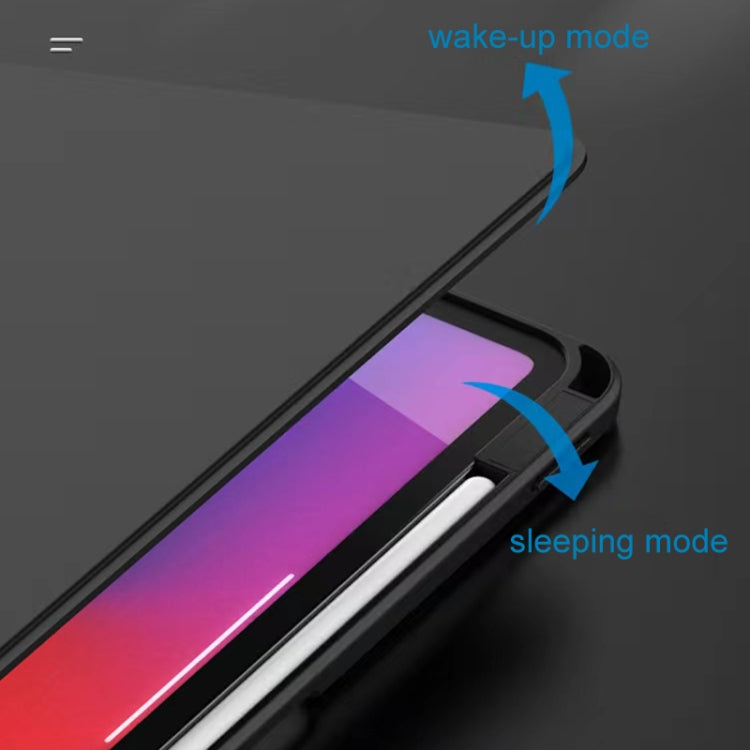 For iPad Pro 12.9 2022 / 2021 / 2020 / 2018 Mutural Jianshang Series Tablet Leather Smart Case(Pink) by Mutural