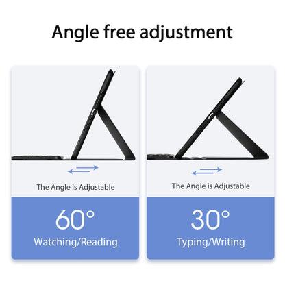 DUX DUCIS Bluetooth Keyboard Leather Case with Touchpad & Smart Sleep Function For iPad 10.2 2021 / 2020 / 2019(Black) by DUX DUCIS