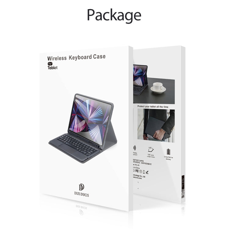 DUX DUCIS Bluetooth Keyboard Leather Case with Touchpad & Smart Sleep Function For iPad Air 4/5 / iPad Pro 11 2018/2020/2021/2022(Black) by DUX DUCIS