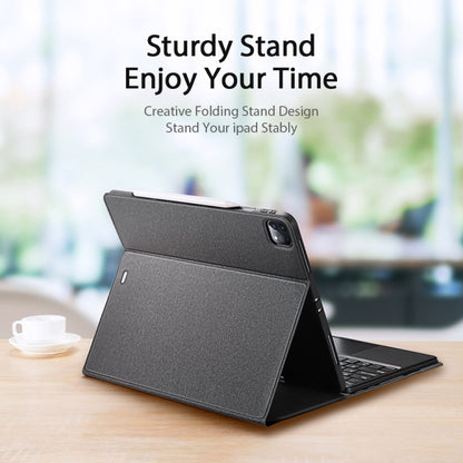 DUX DUCIS Bluetooth Keyboard Leather Case with Touchpad & Smart Sleep Function For iPad Pro 12.9 2020/2021/2022(Black) by DUX DUCIS