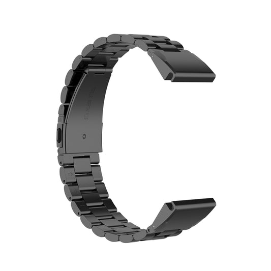 For Garmin Fenix 5 Stainless Steel Watch Band(Black) by bashfashion