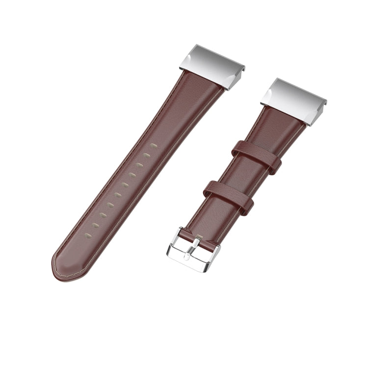 For Garmin Fenix 6 / Fenix 7 Quick Release Oil wax Calfskin Leather Watch Band(Brown) by bashfashion