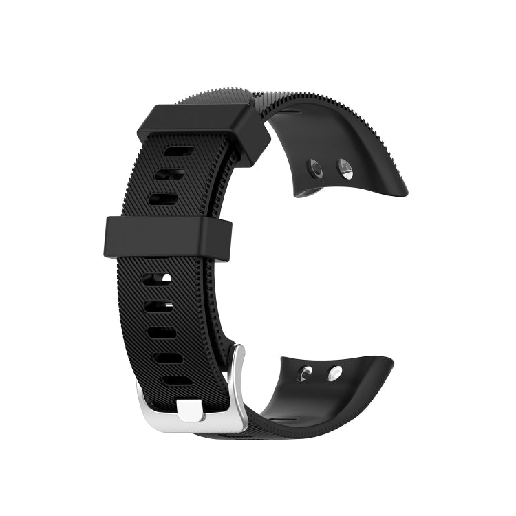 For Garmin Forerunner 45 & 45S Silicone Watch Band(Black) by bashfashion
