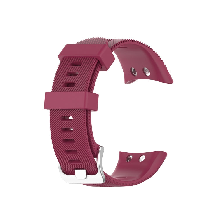 For Garmin Forerunner 45 & 45S Silicone Watch Band(Red Wine) by bashfashion