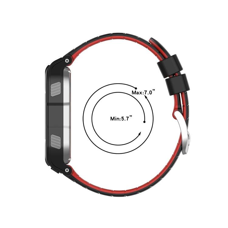 For Garmin Forerunner 920XT Two-color Steel Buckle Watch Band(White+Pink) by bashfashion