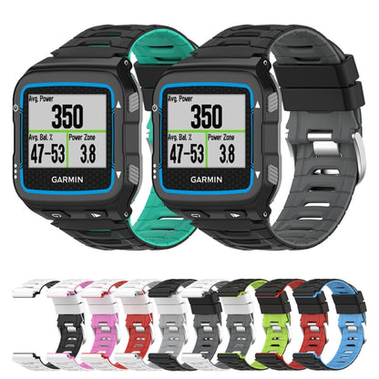For Garmin Forerunner 920XT Two-color Steel Buckle Watch Band(White+Pink) by bashfashion