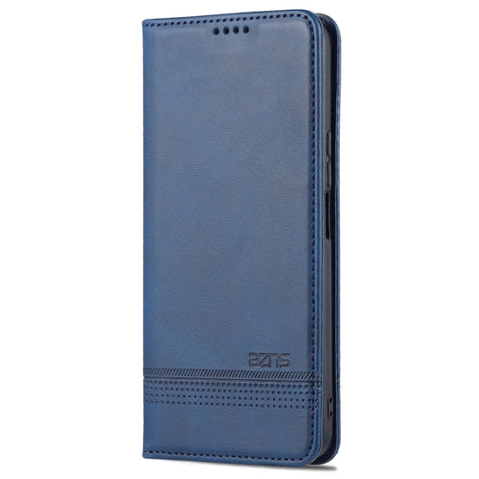 For Honor X8 / X30i AZNS Magnetic Calf Texture Flip Leather Phone Case(Dark Blue) by AZNS