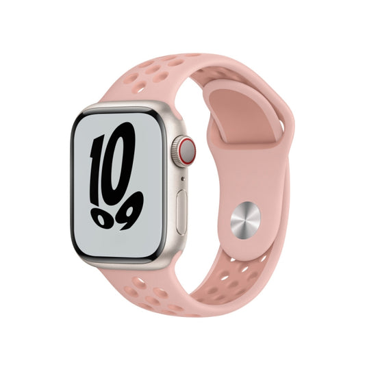 Sport Silicone Watch Band For Apple Watch Ultra 49mm&Watch Ultra 2 49mm / Series 9&8&7 45mm / SE 3&SE 2&6&SE&5&4 44mm / 3&2&1 42mm(Pink Oxford/Rose Whisper) by bashfashion
