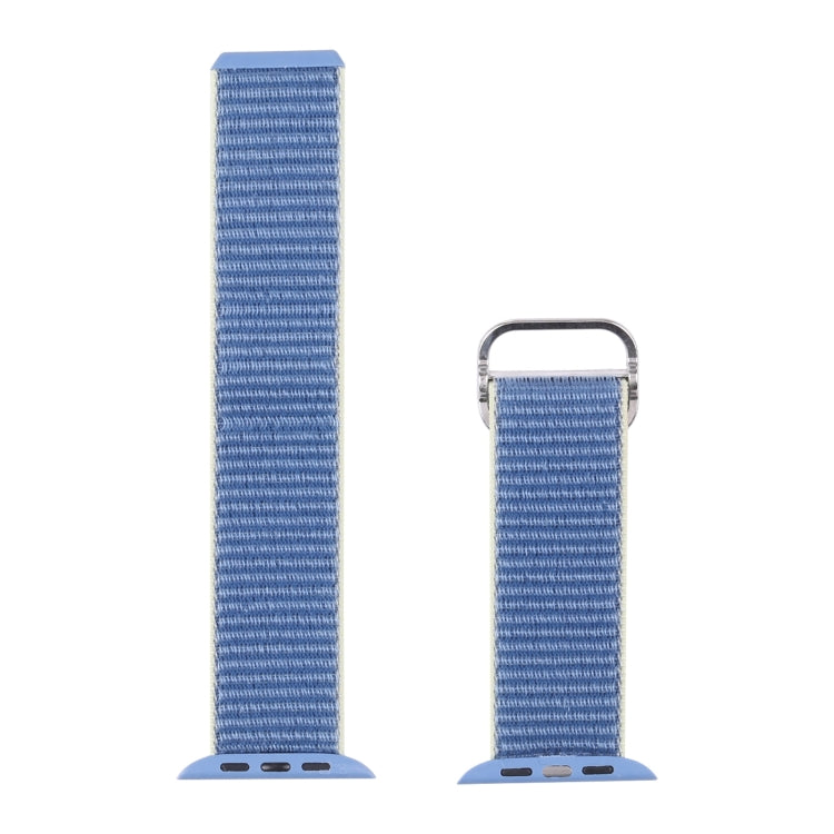 Nylon Watch Band For Apple Watch Series 9&8&7 41mm / SE 3&SE 2&6&SE&5&4 40mm / 3&2&1 38mm(Pearl Pink) by bashfashion