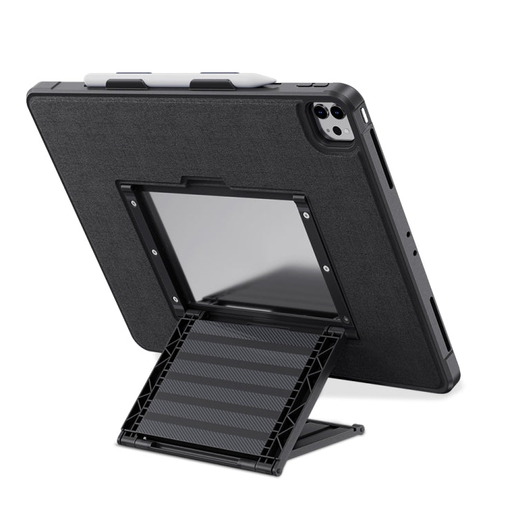 For iPad 10.2 2021 / 2019 Suspension Stand Tablet Case(Black) by bashfashion