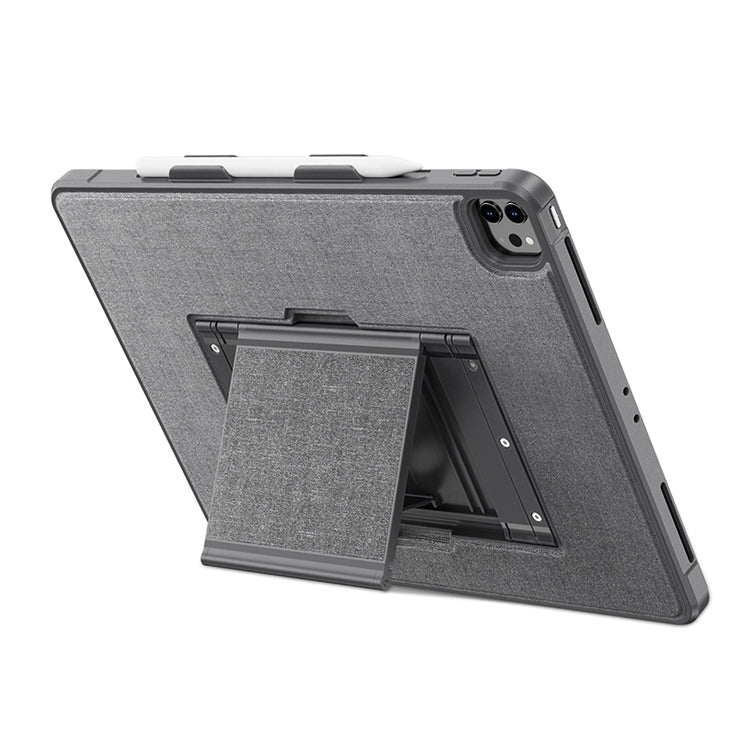For iPad 10.2 2021 / 2019 Suspension Stand Tablet Case(Black) by bashfashion