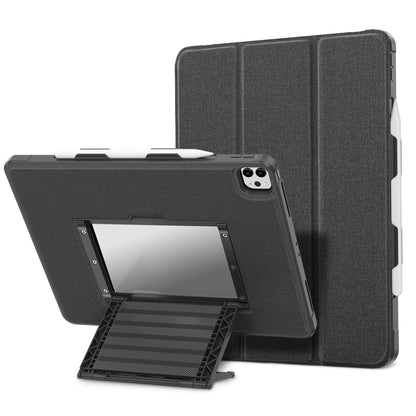For iPad 10.2 2021 / 2019 Suspension Stand Magnetic Flip Cover Tablet Case(Black) by bashfashion