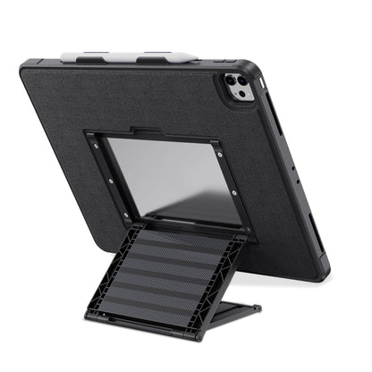 For iPad 10.2 2021 / 2019 Suspension Stand Magnetic Flip Cover Tablet Case(Black) by bashfashion