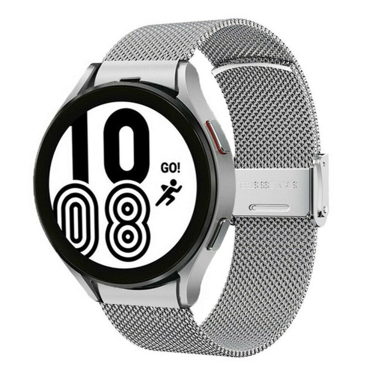 For Samsung Galaxy Watch4 40mm / 44mm Stainless Steel Milan Buckle Watch Band(Silver) by bashfashion