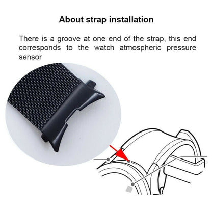 For Samsung Galaxy Watch4 40mm / 44mm Stainless Steel Milan Buckle Watch Band(Rose Gold) by bashfashion