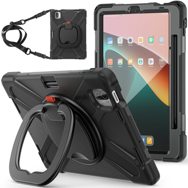 For Xiaomi Pad 5 / Pad 5 Pro Silicone + PC Tablet Protective Case(Black) by bashfashion