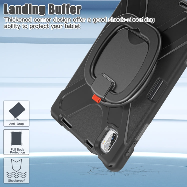 For Xiaomi Pad 5 / Pad 5 Pro Silicone + PC Tablet Protective Case(Black) by bashfashion