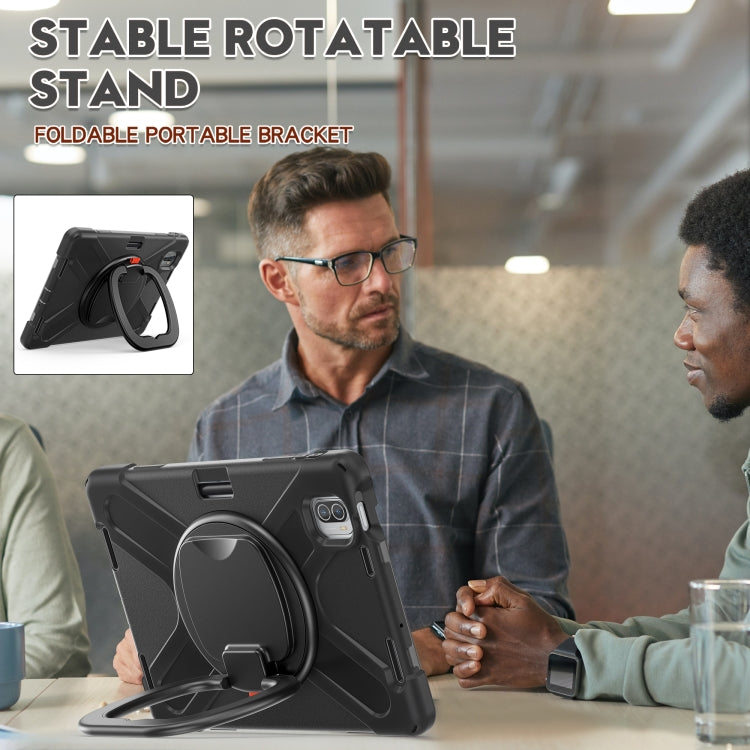 For Xiaomi Pad 5 / Pad 5 Pro Silicone + PC Tablet Protective Case(Black) by bashfashion