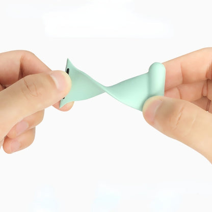 Silicone Nurse Watch Band For Apple Watch Series 9&8&7 41mm / SE 3&SE 2&6&SE&5&4 40mm / 3&2&1 38mm(Black) by bashfashion