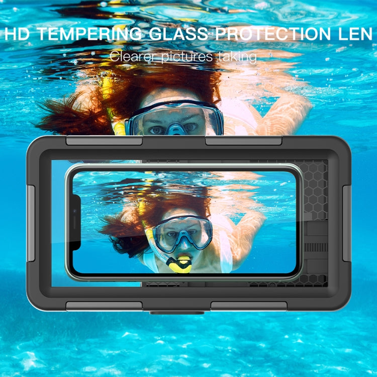 RedPepper 2nd Generation Diving Waterproof Protective Case, Waterproof depth: 15m(Black + Blue) by RedPepper