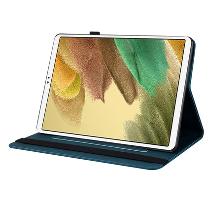 For Samsung Galaxy Tab A7 Lite T220/T225 Butterfly Flower Embossed Leather Tablet Case(Blue) by bashfashion