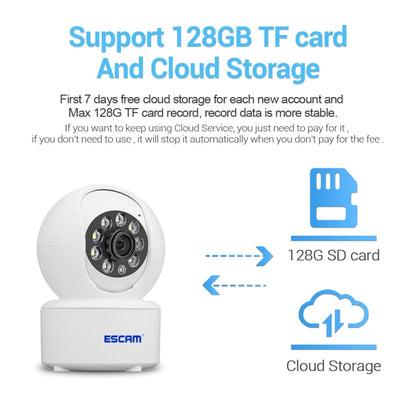 ESCAM QF005 4MP Indoor HD WiFi Pan-tilt Camera, Support Motion Detection / Two-way Audio / Night Vision(US Plug) by ESCAM