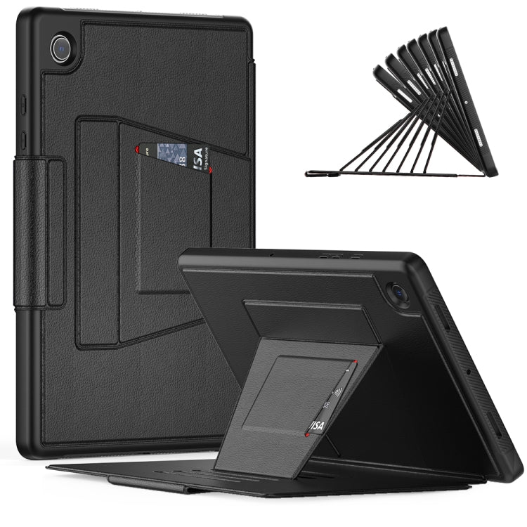 For Samsung Galaxy Tab A8 10.5 2021 Smart B Magnetic Leather Tablet Case(Black) by bashfashion