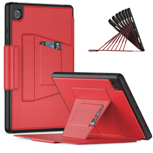 For Samsung Galaxy Tab A8 10.5 2021 Smart B Magnetic Leather Tablet Case(Red) by bashfashion