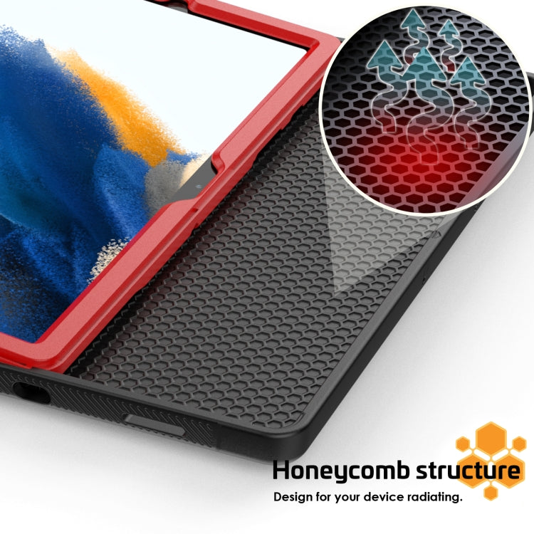 For Samsung Galaxy Tab A8 10.5 2021 Smart B Magnetic Leather Tablet Case(Red) by bashfashion