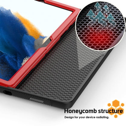 For Samsung Galaxy Tab A8 10.5 2021 Smart B Magnetic Leather Tablet Case(Red) by bashfashion