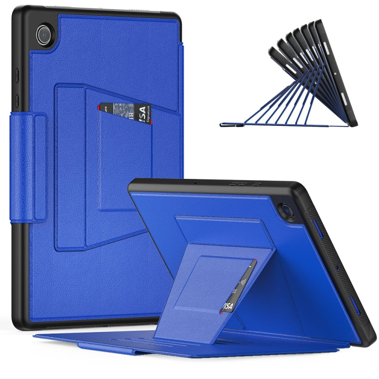 For Samsung Galaxy Tab A8 10.5 2021 Smart B Magnetic Leather Tablet Case(Blue) by bashfashion