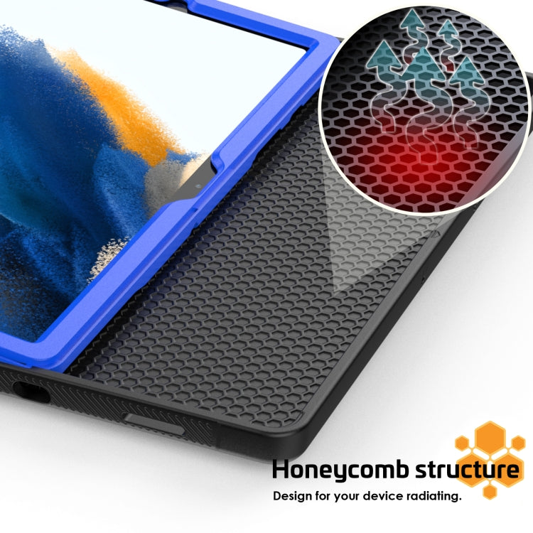 For Samsung Galaxy Tab A8 10.5 2021 Smart B Magnetic Leather Tablet Case(Blue) by bashfashion