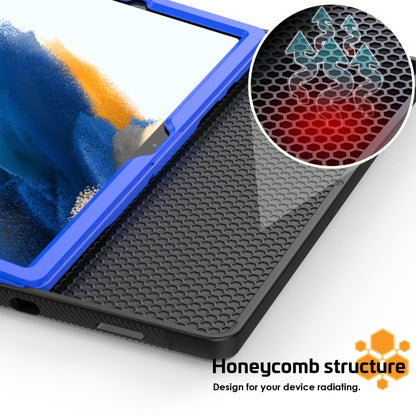 For Samsung Galaxy Tab A8 10.5 2021 Smart B Magnetic Leather Tablet Case(Blue) by bashfashion