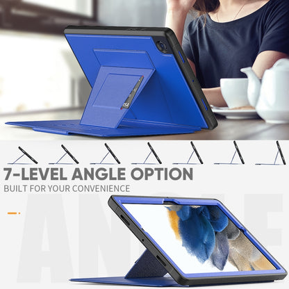 For Samsung Galaxy Tab A8 10.5 2021 Smart B Magnetic Leather Tablet Case(Blue) by bashfashion