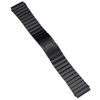 22mm Original Buckle Steel Watch Band(Black) by bashfashion