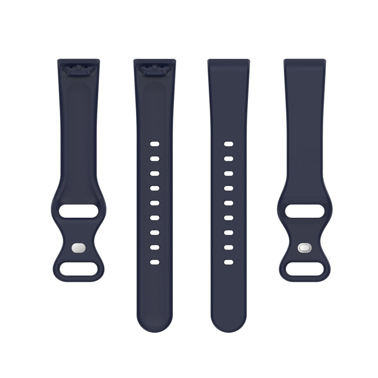 For Amazon Halo View Silicone Butterfly Buckle Watch Band, Size:S(Dark Blue) by bashfashion