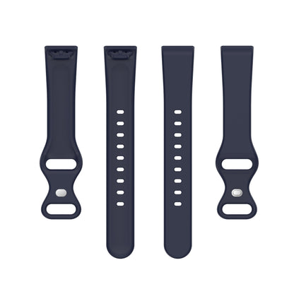 For Amazon Halo View Silicone Butterfly Buckle Watch Band, Size:S(Dark Blue) by bashfashion