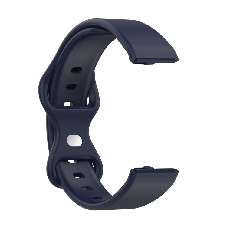 For Amazon Halo View Silicone Butterfly Buckle Watch Band, Size:S(Dark Blue) by bashfashion