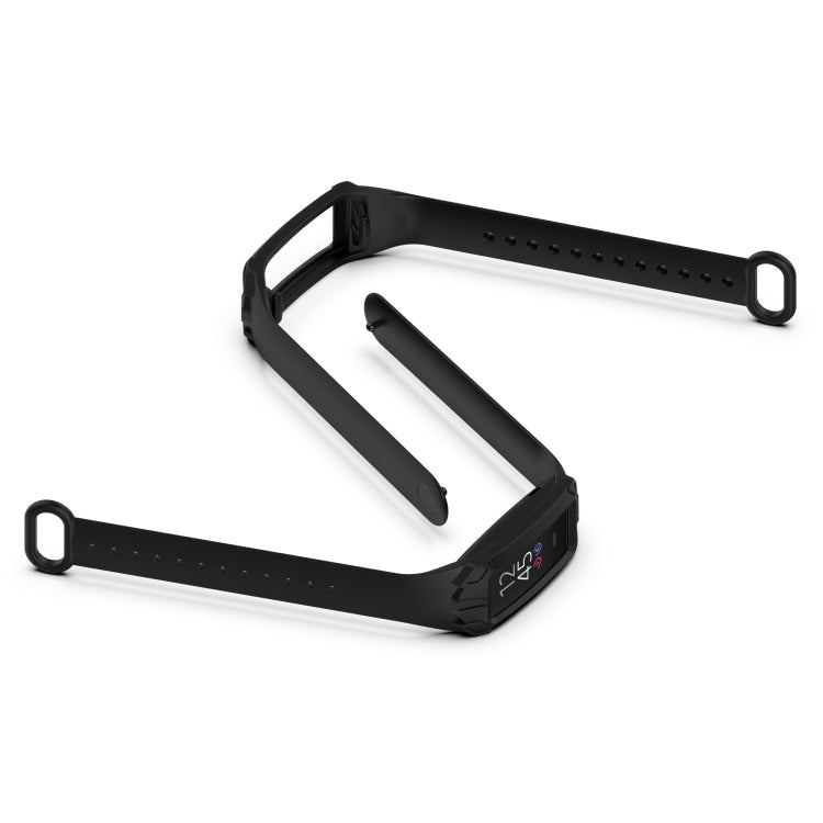 For Amazon Halo View Silicone Integrated Watch Band(Black) by bashfashion