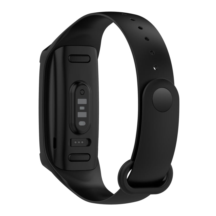 For Amazon Halo View Silicone Integrated Watch Band(Black) by bashfashion