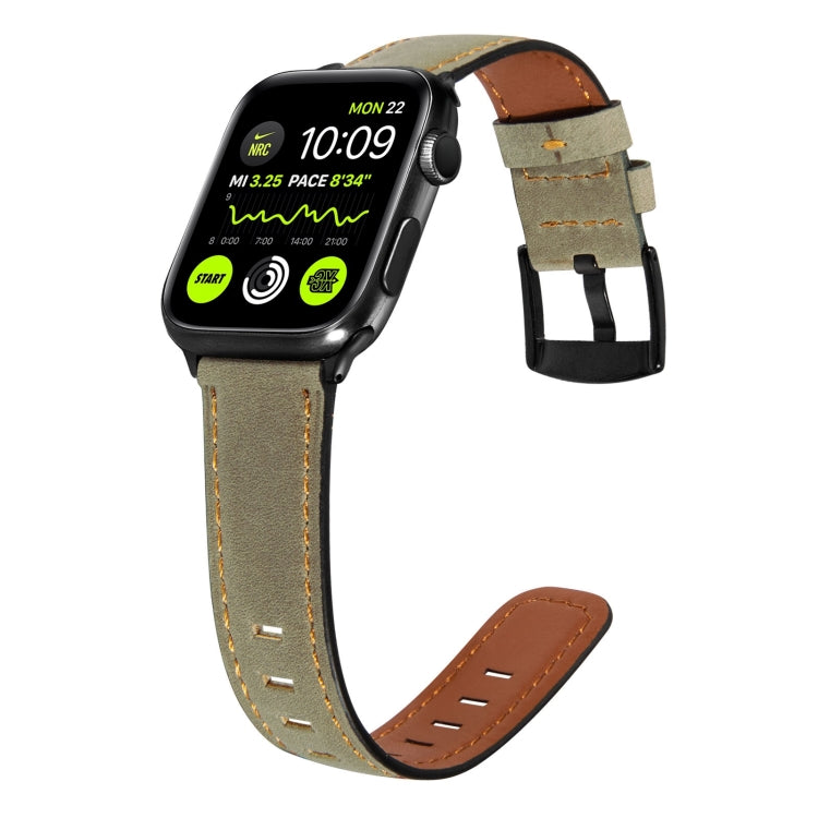 Retro Leather Watch Band For Apple Watch Ultra 49mm&Watch Ultra 2 49mm / Series 9&8&7 45mm / SE 3&SE 2&6&SE&5&4 44mm / 3&2&1 42mm(Light Brown) by bashfashion