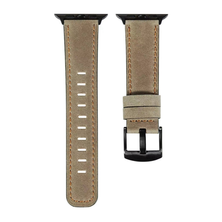 Retro Leather Watch Band For Apple Watch Ultra 49mm&Watch Ultra 2 49mm / Series 9&8&7 45mm / SE 3&SE 2&6&SE&5&4 44mm / 3&2&1 42mm(Light Brown) by bashfashion