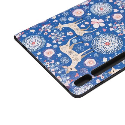 For Samsung Galaxy Tab S8 / Tab S7 Painted Voltage Pen Slot Tablet Smart Case(Blue Elk) by bashfashion